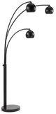 Renwil® Folia Matte Black Floor Lamp-0