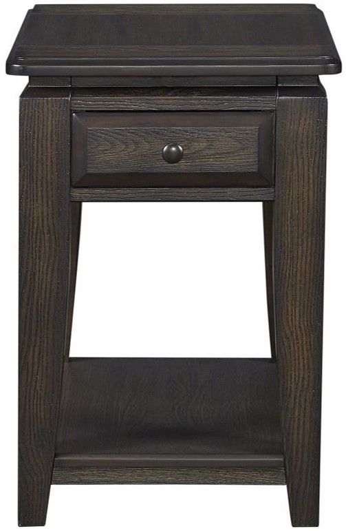 Bernards Bellamy Lane Brown Chairside Table-2