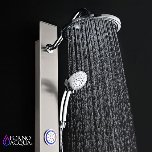 Forno Acqua AcquaSpa Stainless Steel Shower Retrofit Shower System with SensoTemp 1.8 GPM-4