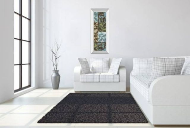 Classy Art Leaves I Mirror Framed Wall Art-3