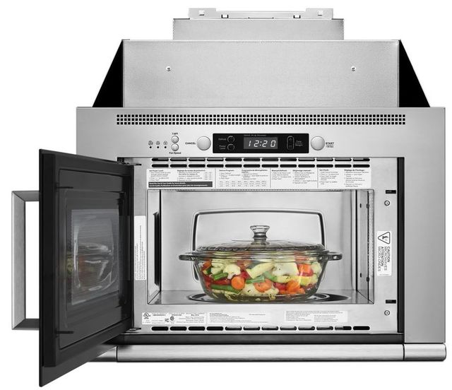 Amana® 0.8 Cu. Ft. Stainless Steel Microwave Hood Combination-1