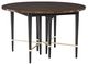 Caracole® Just Short Of It Caracole Classic Saddle Dining Table with Black Saddle Legs-0