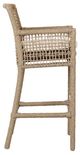 Classic Home Brisbane Natural Rope Outdoor Bar Stool-3