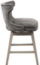 Olliix by Madison Park Emmett Charcoal 25.75" Swivel Counter Stool-1