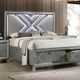 Furniture of America® Emmeline Silver Queen Panel Bed-0
