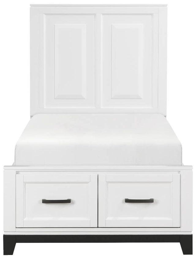 Homelegance® Garretson White Twin Platform Storage Bed-2