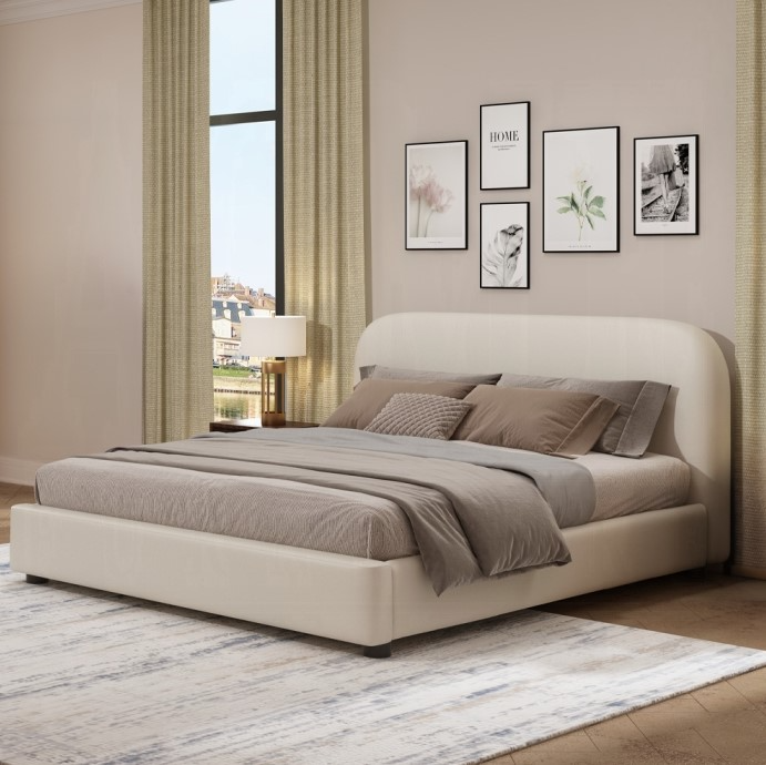 Acme Furniture Arden Upholstered Panel Bed