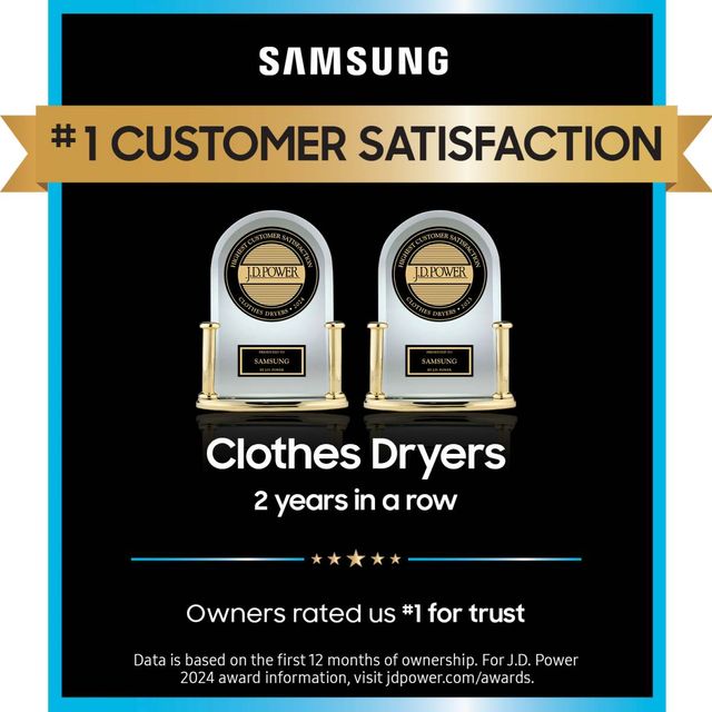 Samsung 7.5 Cu. Ft. Brushed Black Front Load Electric Dryer-1