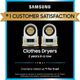 Samsung 7.5 Cu. Ft. Brushed Black Front Load Electric Dryer-1