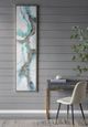 A & B Home 2-Piece Blue/Gold/White Cloud Elongated Framed Set-5