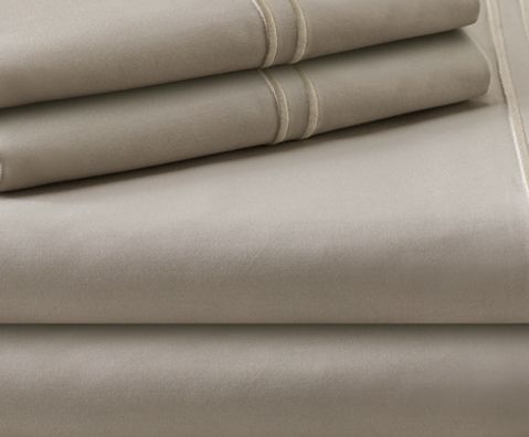 Malouf® Woven™ Supima® Premium Cotton Flax King Sheet Set-0