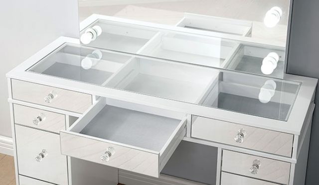 Furniture of America® Margret 3-Piece Gray/White Vanity Set-2