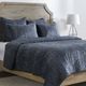 Classic Home Bari 4-Piece Sea Fog Velvet King Sheet Set-0
