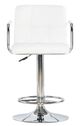 Powell® Boyd Chrome/White Adjustable Gas Lift Bar Stool-3