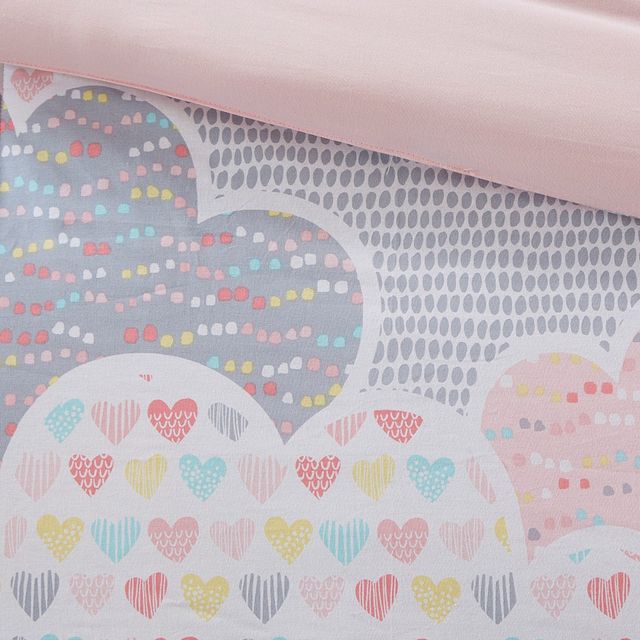 Olliix by Clean Urban Habitat Kids Cloud Pink Twin Printed Comforter Set-2