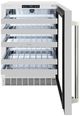 ZLINE Autograph Edition Touchstone 24 " 4.8 Cu. Ft. Stainless Steel Glass Door and Polished Nickel Helix Handle Dual Zone 44 Bottle Wine Cooler -2