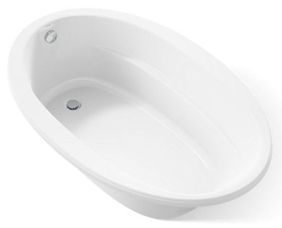 KOHLER® Sunward® White 66" x 42" Drop-In Bath-0