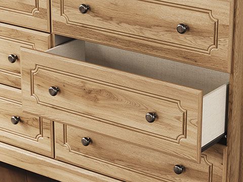 Signature Design by Ashley® Aleaport Warm Brown Dresser-2