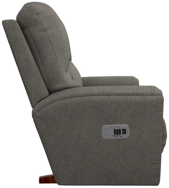 La-Z-Boy® Cassian Charcoal Power Rocking Recliner with Headrest-3