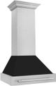 ZLINE 30" Black Matte Wall Mounted Range Hood-1