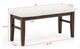 Crown Mark Hamil Brown/White Dining Bench-2