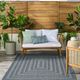 Nourison Home™ Tulum Denim Geometric 5'x7' Area Rug-3
