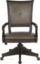 Magnussen Home® Sutton Place Weathered Charcoal Upholstered Swivel Chair-0