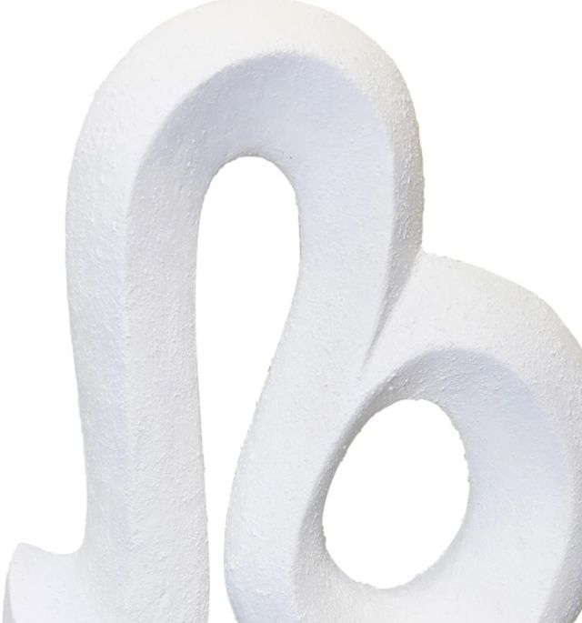 Harp & Finial® Leo Matte Black/Matte White Statue-1