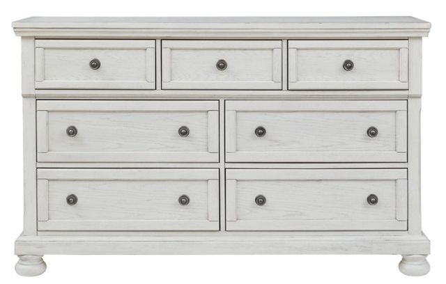 Signature Design by Ashley® Robbinsdale 4-Piece Antique White King Bedroom Set-4