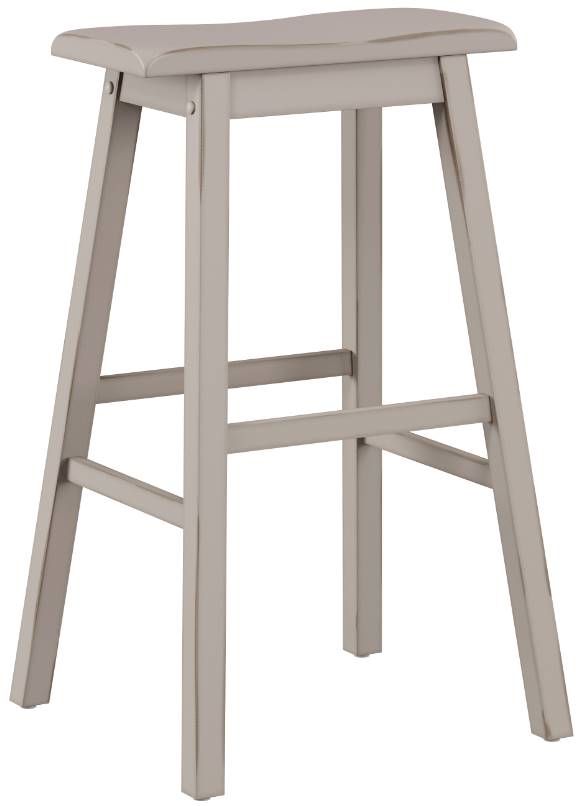 HH2 Home Moreno Distressed Gray Bar Stool-0