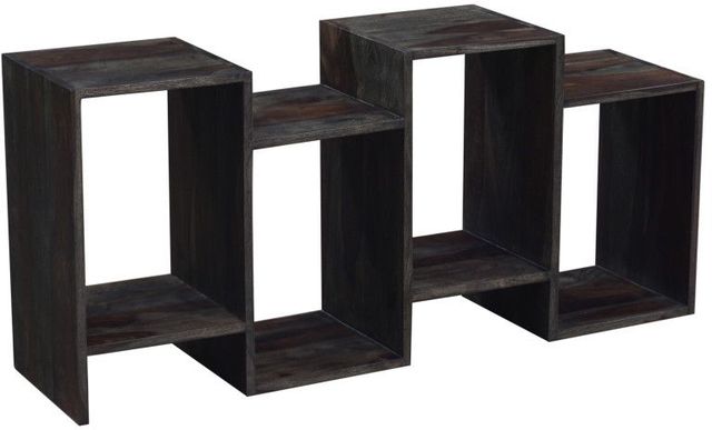 Porter International Designs Fall River Gray 4-Tier Bookcase-3