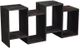 Porter International Designs Fall River Gray 4-Tier Bookcase-3