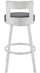 Armen Living Flynn Silver/Slate Grey 30'' Barstool-4