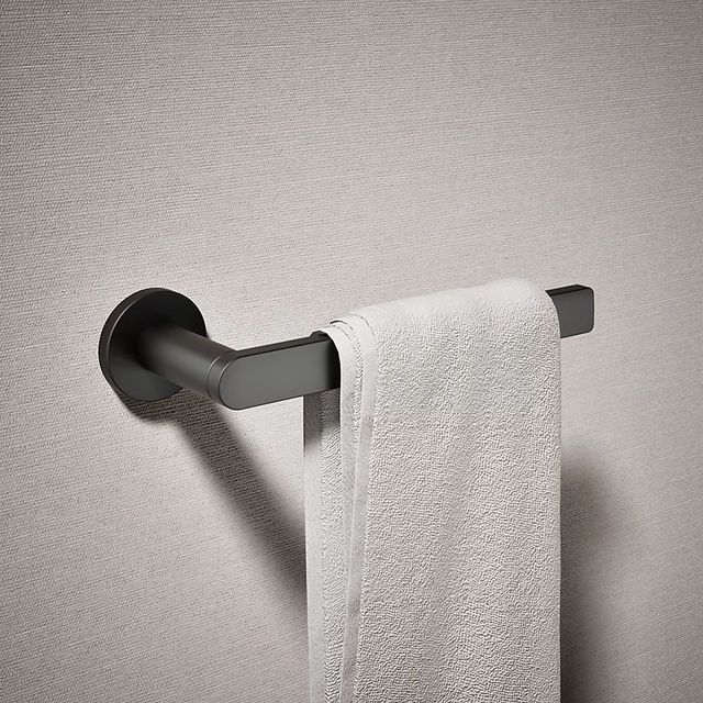 KOHLER® Composed® Matte Black Towel Arm-1