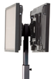 Chief® Silver Medium Flat Panel Dual Display Floor Stand-1