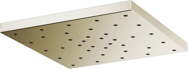 Brizo Essential™ H2Okinetic® Brilliance® Polished Nickel 2.5 GPM Linear Square Single-Function Raincan Shower Head-0