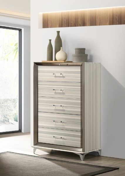 Global Furniture USA Zambrano White Chest-2