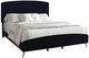 New Classic® Home Furnishings Kailani Black Upholstered California King Panel Bed-0