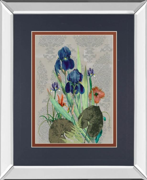 Classy Art Summer Flowers l by Ken Hurd Mirror Framed Wall Art-0