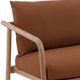 Dovetail Furniture Aimee Natural/Sienna Fabric/Wooden Outdoor Sofa-4