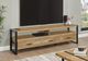 Monarch Specialties Inc. Black/Mango 72" Wood-Look TV Stand with 3 Drawers-1