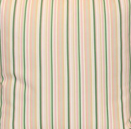 Stylecraft Tamara Day Beige Square Designer Pillow with Green Stripes-1