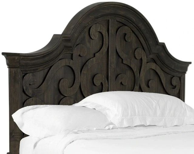 Magnussen Home® Bellamy Peppercorn King Panel Shaped Headboard-0