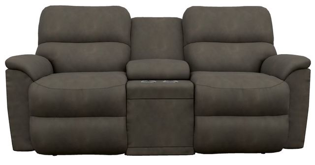 La-Z-Boy® Brooks Slate Power Reclining Loveseat with Console, Headrest, and Lumbar-1