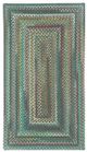Capel Rugs Bear Creek Deep Blue 4' x 6' Concentric Rectangle Rug-0