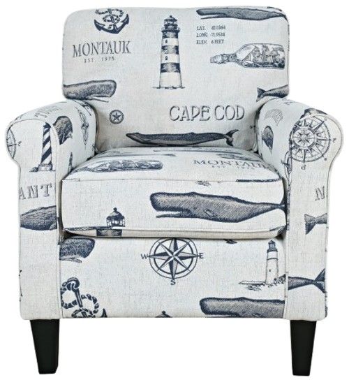 Jofran Inc. Seafarer Natural Accent Chair-2