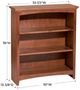 Whittier Wood® Furniture Customizable McKenzie 3-Shelf 30" Bookcase-1