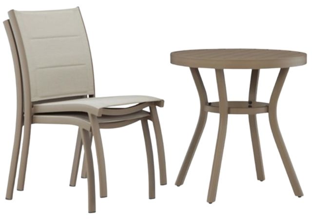 Signature Design by Ashley® River Abbey 3-Piece Beige Aluminum Outdoor Conversation Set-1