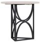 A.R.T. Furniture® Alcove Belgian Ivory Chairside Table with Burnished Brass Base-0