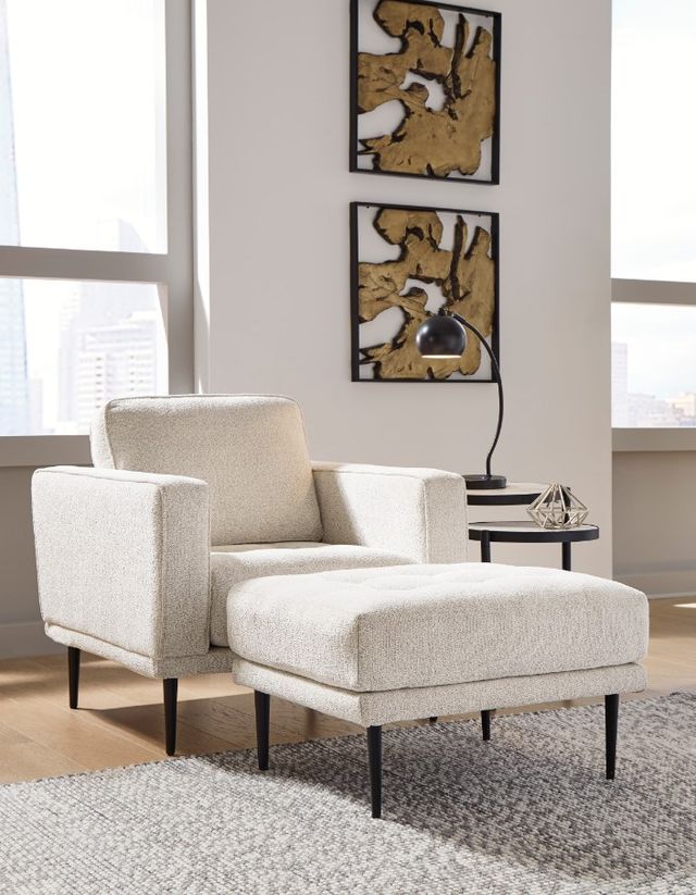 Signature Design by Ashley® Caladeron 2-Piece Sandstone Chair and Ottoman Set-3